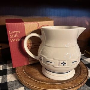 Longaberger Large Milk Pitcher with box
